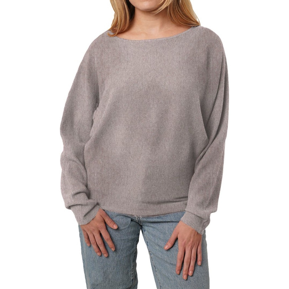 Cyrus Yummy Dolman Waffle Knit Sweater-size L